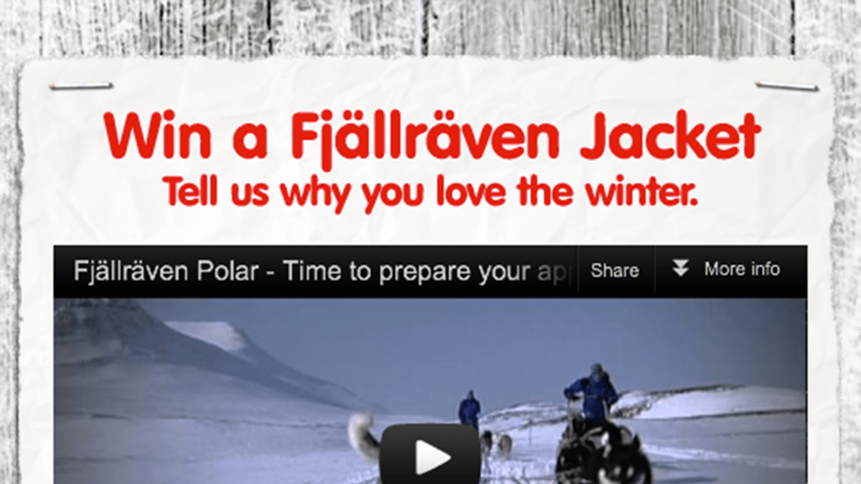Tävling för Fjällräven