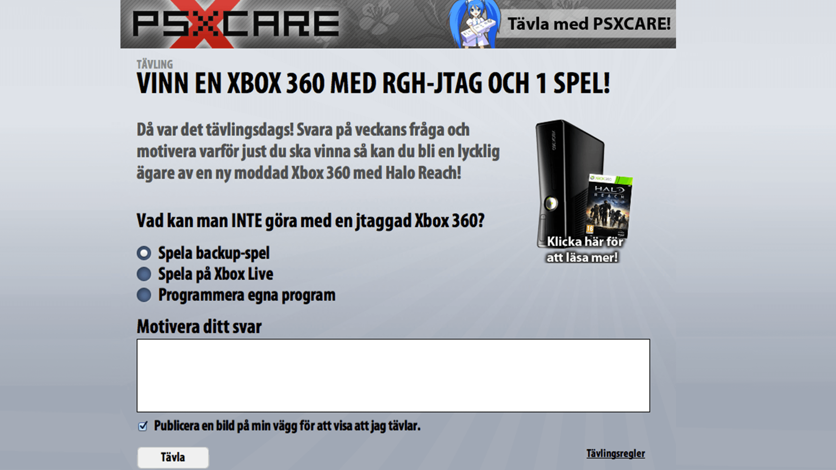 Tävling för Psxcare